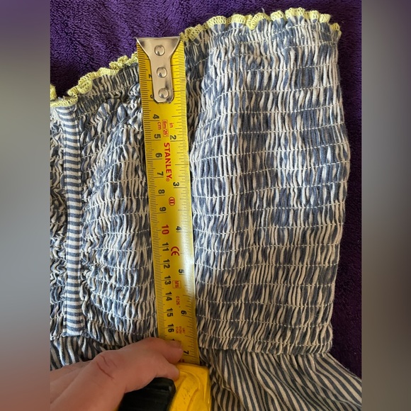 O'Neill size large strapless stripy dress - Picture 8 of 8